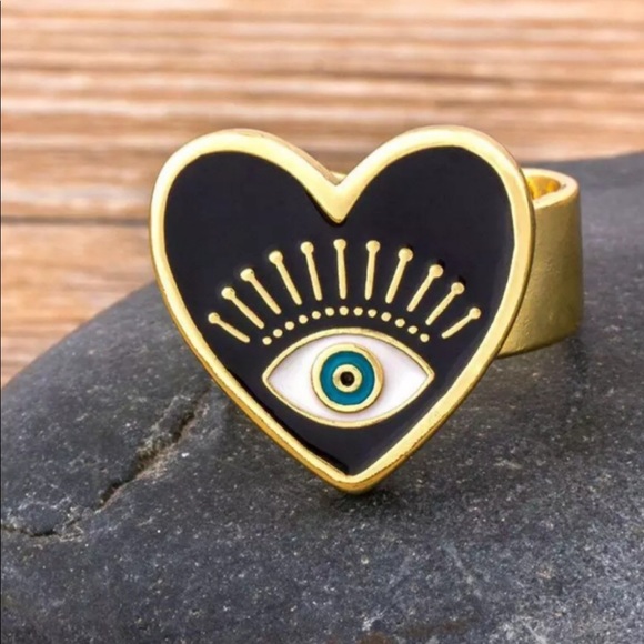 Jewelry - Enamel Evil Eye 🧿 Ring